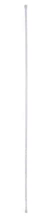 Tendance - Barre de Douche a Monter Acier inoxidable 105-250cm - Blanc