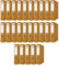 DONAU Master Ordner Breit 25er Pack/DIN A4 / 7,5 cm / 25 Stück/Golden/Kunststoffbezug PP/Carton Papier Schlitzordner Büroordner Aktenordner Ringordner/Grünen Punkt