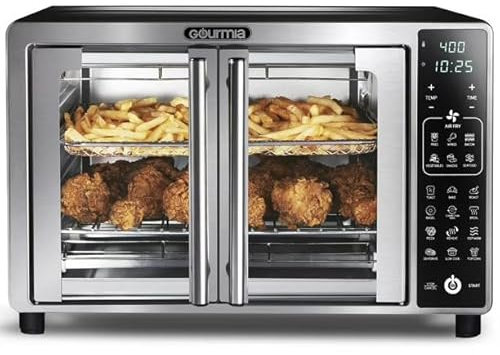 Gourmia Digital Air Fryer with French Doors with One Pull