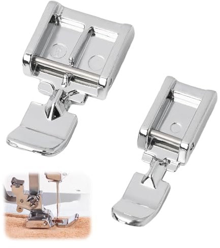 Yuiturt Pieds de Machine à Coudre, Pied à Fermeture Éclair Universel à Clipser, pour Machines à Coudre à Tige Basse pour Singer, Brother, Babylock, Inclut Également Un Pied de Couture Droit et Zigzag