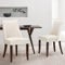 COLAMY Esszimmerstühle 2er Set, Moderne Küchenstuhl Polsterstuhl Stühle mit Rückenlehne, Stoff Dining Chairs mit Holzbeinen für Esszimmer, Küche, Restaurant mit Holzbeinen, Beige