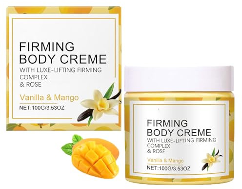 Vanilla Mango Body Lotion, Skin Firming Body Cream, Natural Moisturizer, Tightens Anti-Aging, Brightening & Fast-Absorbing, Light texture, Improve dullness, Hydrates Dry Skin Arms & Legs (1pcs)