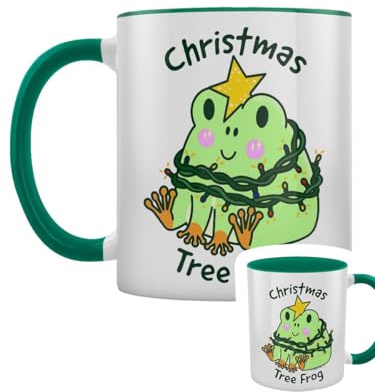 Grindstore Christmas Tree Frog Green Inner 2-Tone Mug