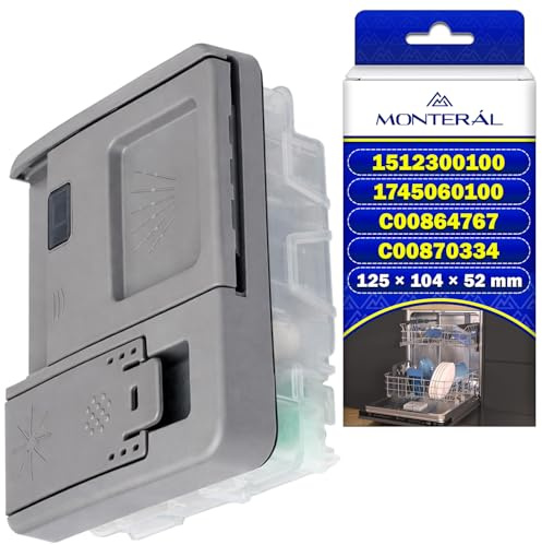 Dishwasher Tablets Dispenser 1512300100 1745060100 for Beko for Arçelik | C00864767 C00870334 for Whirlpool 81742143 for Küppersbusch - Warranty 10 Years - MONTERAL