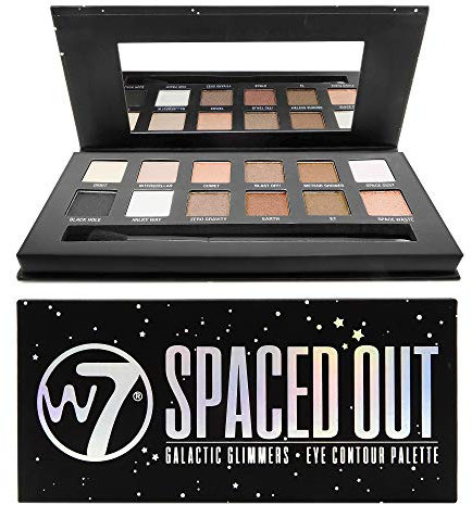 W7 Spaced Out Galactic Glimmers Eye Contour Palette 9,6 g, 12 pezzi