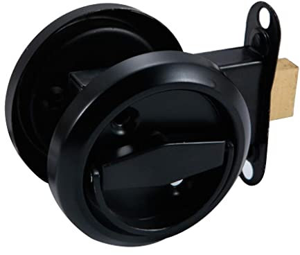 LOVIVER Türzusatzschloss Drehriegel Schloss Riegelschloss Türschloss für Schranktür, Schwarz