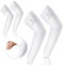 Arm Sleeves UV Protection,Arm Warmers Support Stretchy Anti-slip,Compression Sleeves to Cover Arms Womens Mens Youth for Covering Tattoo Basketball Running Cycling Gardening Outdoor (White,2 Pair)