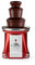 Ex-Pro Chocolate Fountain, Retro 3 Tier Table Top Machine with 500ml Capacity, Heat & Motor Settings, 90W - Red/White