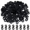 Vikdio 120 Pcs Black Gutter Hooks for Outdoor String Lights, Gutter Clips for Fixing Christmas Icicle Lights String Lights on Halloween Xmas Decorations Outdoor Garden Tree Window