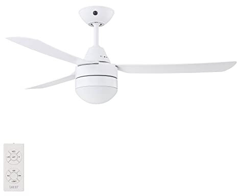 Bayside Megara Ventilateur de plafond avec lumière et télécommande Blanc