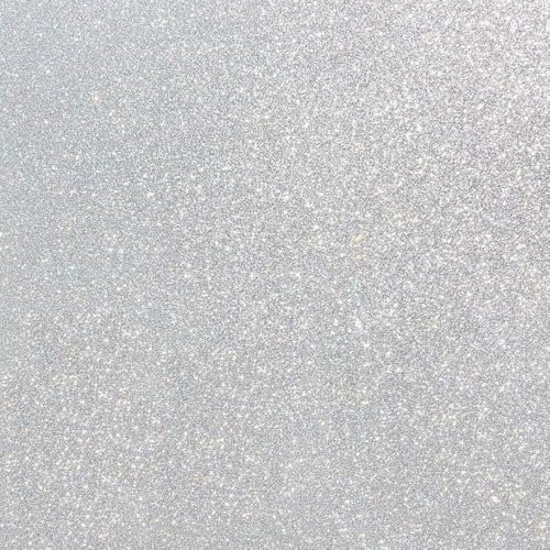 Finnez Window Film White Glitter Privacy Film Frosted Glass Electrostatic Self-Adhesive Obscure Privacy Protection Window Stickers Anti-UV for Home Living Room Bedroom Decoration (17.5 x 157.4)