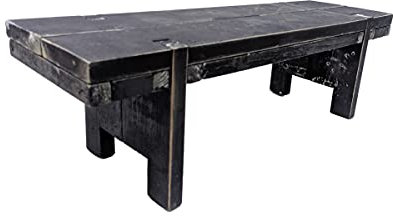 Fensterbank Bank 58cm schwarz Holzbank als Dekoration für Ihre Fensterbank
