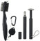 VIPMOON 3 Pcs Golf Clubs Groover Golfschläger Bürste Golf Reinigungsbürste mit Groove Spitzer Set Golf Clean Werkzeug Set für Schlägerflächen Rillen, Golftasche, Schuh, Schwarz