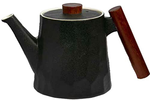 TeaLogic Teekanne mit Rosenholzgriffe - Serie Negra - 1.2 Liter I Tee Kanne