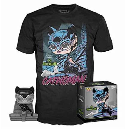 Funko Tees DC - Booble Head Pop Nr. XX - Jim Lee - Catwoman + T-Shirt (M)
