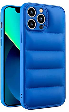 ICOVERI Schutzhülle für iPhone 13 Pro Puffer, TPU, mit Luftblasen, für zusätzlichen Schutz, kompatibel mit iPhone 13 Pro Puffer Case iPhone, Kameraschutz, stoßfest, Blau