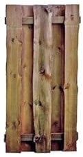 Sichtschutz Lamellen-Zaun Bohlenzäune Kolding 90 x 180 cm (Breite x Höhe) aus Holz (druckimprägniert, braun)
