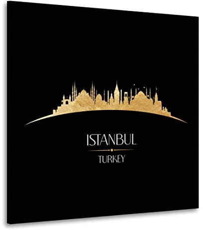 Kunstgestalten24 Leinwandbild Istanbul Türkei Wandbild Kunstdruck Raum- u. Wanddekoration Übergrößen