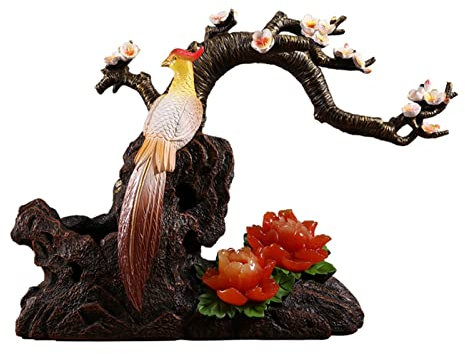 GATEZA Casier à Vin Tabletop Titulaire de vin Paon rubrique vin de vin Meuble vin Salon Artisanat décoration Maison Nouvelle Maison Cadeaux Support à Alcool