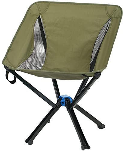 HUHJYUGE Campingstuhl Klappbar Ultraleicht, Tragbar Faltstuhl Camping, Angelstuhl Klappbar Leicht, Metallgestell, Perfekt Für Camping, Angeln, Grillen, Garten Und Strand (Green 70cm)