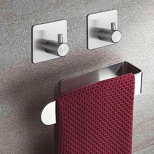 𝗢𝗣𝗨𝗟𝗔 Portasciugamani da Parete, Porta Asciugamani Bagno Adesivo, Appendi Accessori Bagno Senza Forare, Salviette Portasciugamano da Parete (20cm)