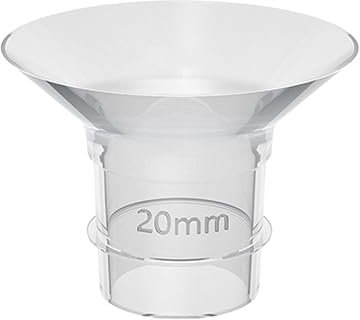 Shienfir Milchpumpe Flansch Einsatz, 13/15/17/18/19/20/21/24mm Tragbare Silikon Flansch Einsatz BPA Free Food-Grade Materialien Milchpumpe Teil Leicht zu reinigen Milchpumpe Abdeckungen Milch Sammler