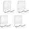 Qxsuse 4 Crochets En Acier Inoxydable,Supports de Rasoir de Douche,Porte-Serviettes Autocollants,pour Salle de Bain, Cuisine