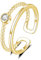 Loutade Silber Damen Ringe, 925 Sterling Silber Offen verstellbar Ringe, Doppelring Offen Gold Ringe, Minimalistisch Damenringe Herrenringe, Wasserfest Gold Fingerringe zum Geburtstag Weihnachten