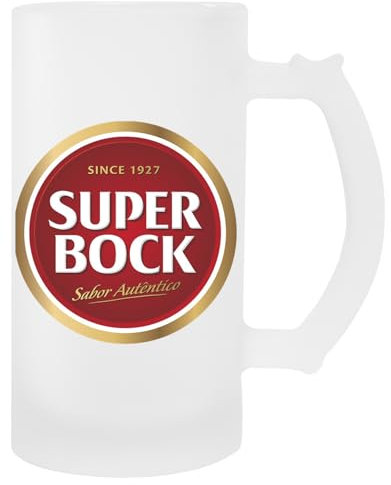 Générique Super Bock Since 1927 Logo Transparent Bière Agresser Avec Poignée Beer Mug With Handle