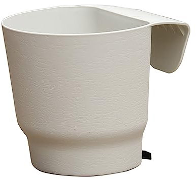 BYUTFA Maceta semicircular para Colgar en la Pared, barandilla de Flores, macetas de plástico, cestas adecuadas para balcón, Valla, jardín, Exterior, Interior