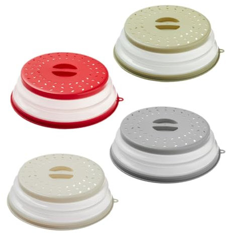 Cabilock 4 Piezas protector contra salpicaduras de horno de microondas tapa de cubierta de comida para microondas protector microondas tapadera microondas tapas de comida tpr