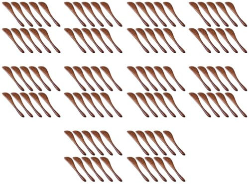 Fegtrty Lot de 100 Couteaux à Beurre en Bois, Couteaux à Condiments de 15,2 cm en Bois, Ustensiles de Cuisine Super Pratiques, épandeur de Gelée.