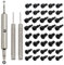 AYWFEY 10 Sets (40 Pcs) Ring Doorbell Screws Replacement + A Screwdriver + 2 Pcs Doorbell Key, Doorbell Screws, Replacement Security Screws Compatible with Most Doorbell and Video Doorbell