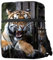 WOSHJIUK Reiserucksack,Arbeitsrucksack,Rucksack,Zootierportrait Tiger,Rucksack