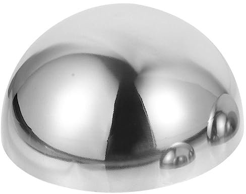 POPETPOP Halbkugel-Gartenkugel Aus Edelstahl Schwebende Reflektierende Kugel Hohlkugel Für Gartenteich Im Freien 20 cm