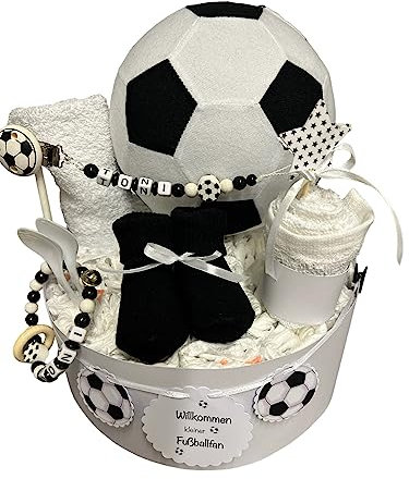 Sinchns Bastelzauber Windeltorte - Kuscheltiere - Geschenk, Babyparty, Geburt, Taufe, Babygeschenk (Schwarz Weiß) - 35 Stück