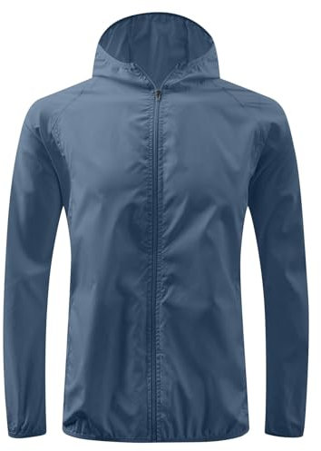 Wyongtao 2024 Veste De Pluie Femme Fonctionnelle Légère,Veste Softshell Imperméable Pour Femme,Vêtements Légers De Protection Solaire Femme Pas Cher,Veste De Randonnée Coupe-Vent Avec Capuche