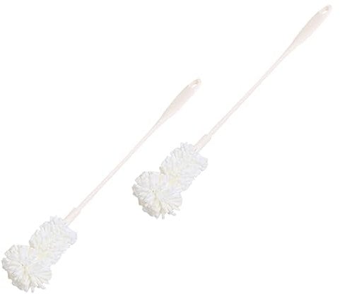 BCOATH Pentola Isolante Spazzola per Bottiglie 2 Pezzi Spugna per Bottiglie Spazzola a Collo Lungo Spazzola per Bottiglie Spazzola per Biberon