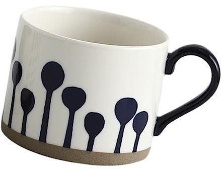 CRILSTYLEO Ml Personalised Espresso Coffee Cup Large Bone China Mug Reusable Hand-Painted Ceramic Mug