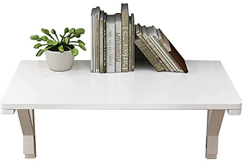 Schwebender Klapptisch aus Holz, klein, platzsparend, Klapptisch für Küche, Ess- oder Computertisch, 60 cm, 80 cm, 100 cm (120 x 40 cm)