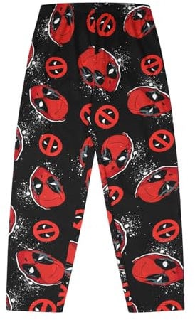 Marvel Mens Deadpool Lounge Pants Cotton Pyjama Bottoms (Large)