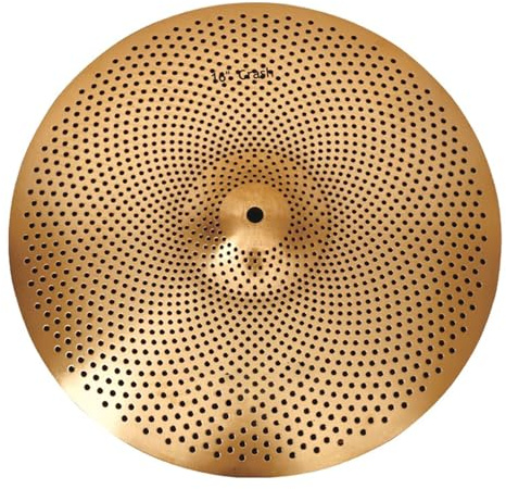 14/16/18/20 Gold Drum Becken Silent Becken Set Jazz Drum Becken(16 Inch)