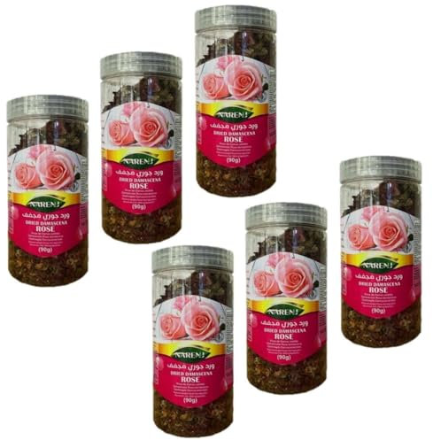 Lot 6x Rose de Damas séchée - Pot 90g