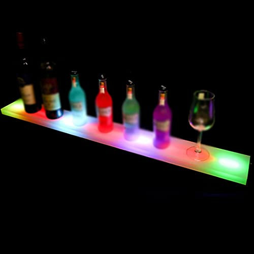 SJHDHDA Home Bar Beleuchtung Weinregale inklusive Fernbedienung Acryl leuchtendes Weinregal Restaurant Weinständer Intelligente Dimmanzeige Learned extensively