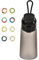Air Gourde Up 500ML, Bouteille Air Gourde Up Gourde Sport Paille avec 8 Pods de Gout Gourde Aromatisée Air Gourde Up Tritan Water Bottle Fitness (Noir Givré)