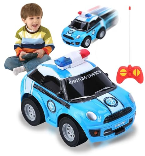 Kleinkind Mini Rennauto, 2.4 GHz Mini Auto Spielzeug, Auto Spielzeug Set, Mi-ni Spielzeugautos Set, Mi-ni Die Cast Spielzeugautos Se-t, Autos Spielzeu-g für Kinder, für Junge Mädchen 3+ Jahre (Blau)