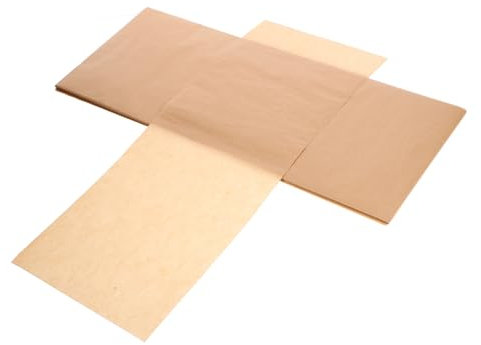 HOLIDYOYO 120 Feuilles Feuilles papier de palette congélateur papier sulfurisé si ciré freezer paper plat four papier pour poêle à griller domestique décoration de gâteaux parchemin Khaki