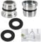 Adaptateur de Robinet Convertisseur 2 pièces M18.5 à M22 - Compatible avec, GROHE, Neoperl TJ, Filtres BRITA - Adaptateur en Laiton Chromé pour Mitigeurs et Robinets de Cuisine