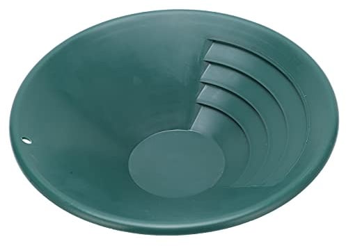 Padella Dorata, Setaccio per Oro Vassoio per Setacciatura dell'oro in ABS da 260 mm Accessorio per Setacciatura Dell'oro Vassoio per Lavaggio Classificatore per Torrenti Fiumi Aree Montuose (Verde)