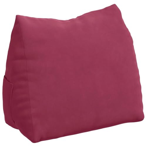 vidaXL Rückenkissen Weinrot 60 x 20 x 50 cm Cordstoff